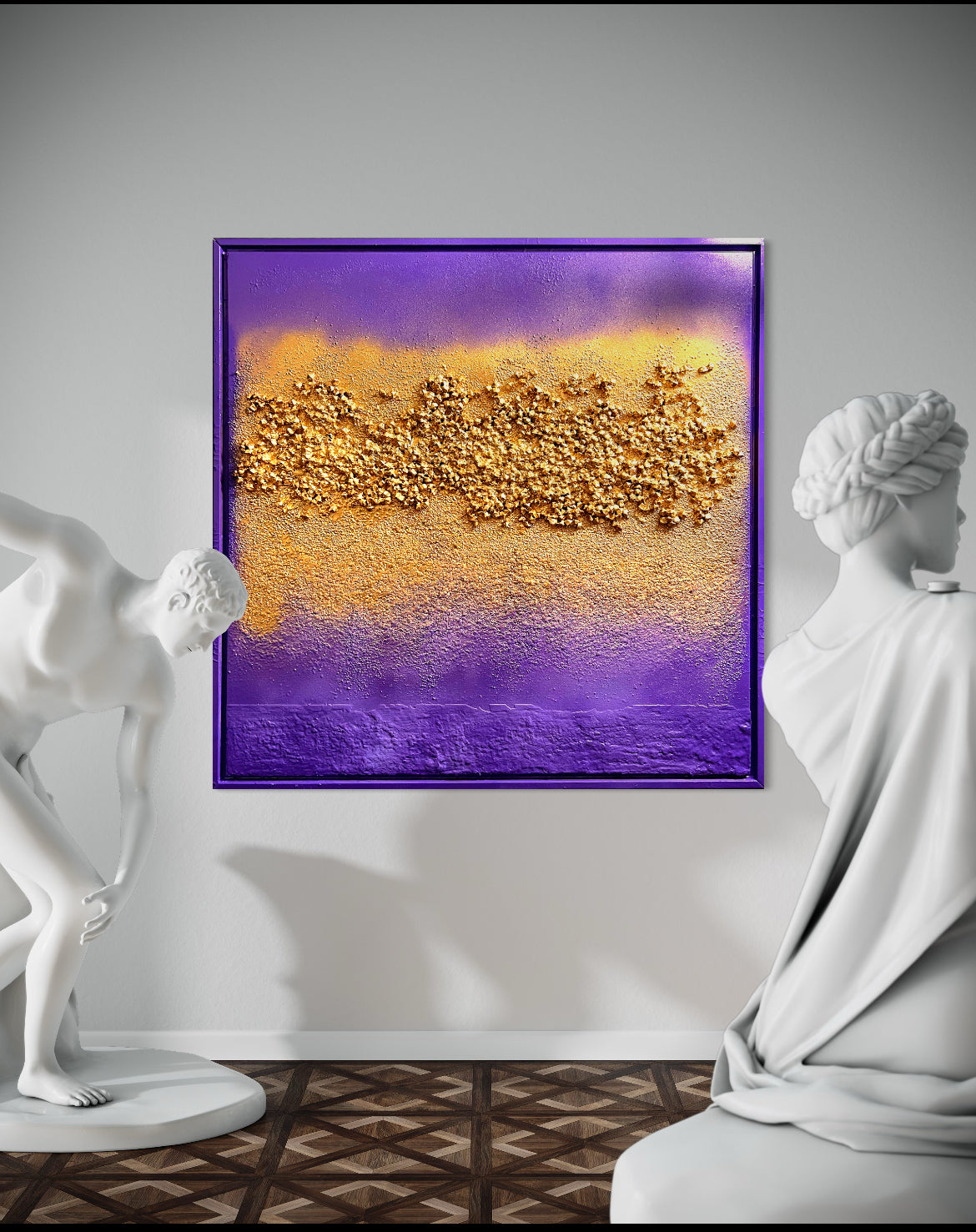 Purple and Gold Canvas