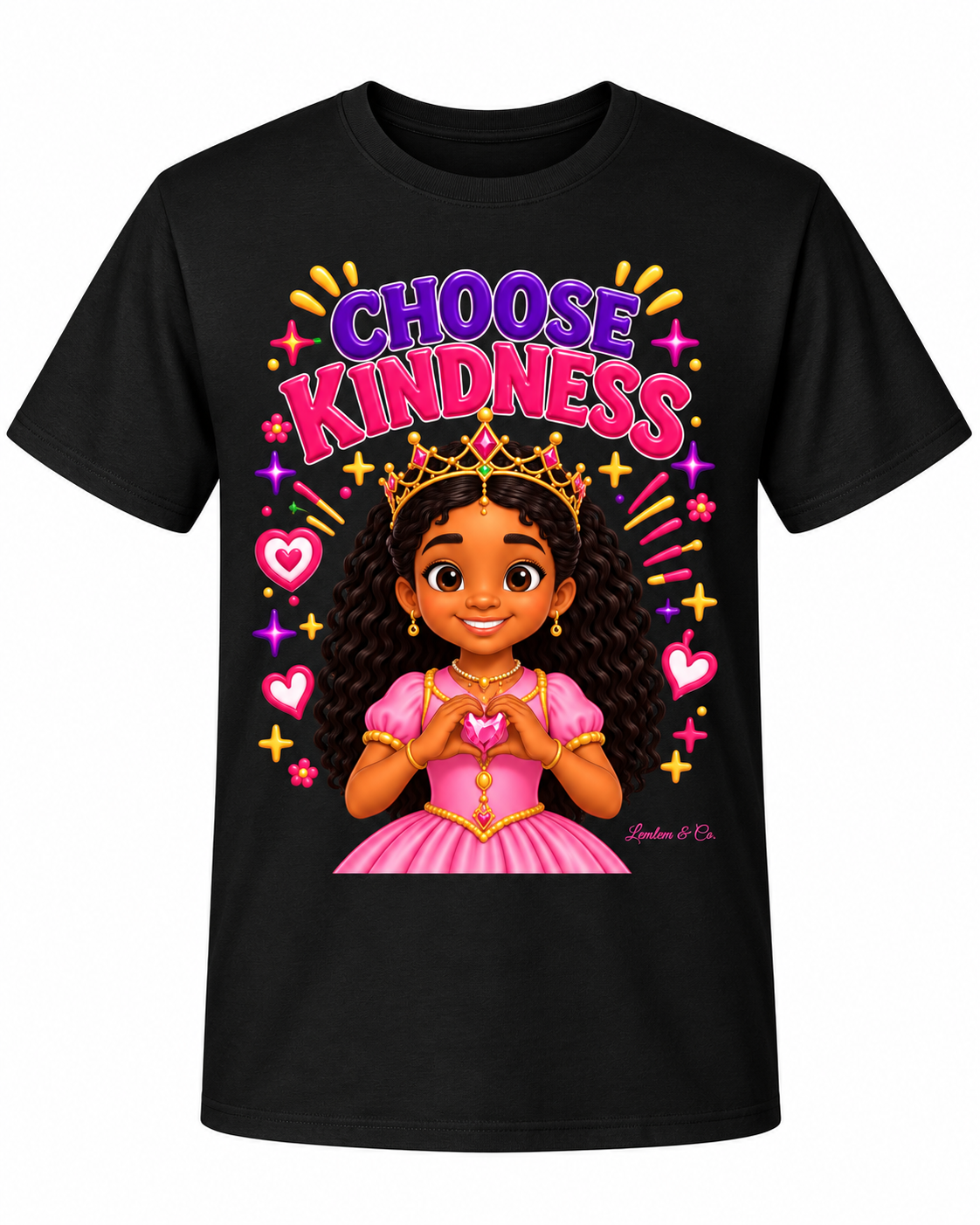 Think Positive, Choose Kindness™ T-Shirts
Inspired by The Daily Adventures of King Yosef & Queen Yarah