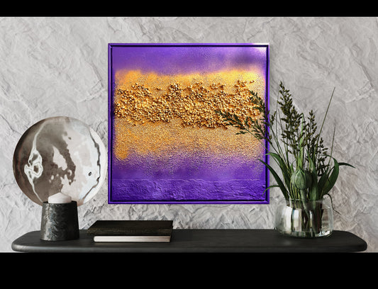 Purple and Gold Canvas